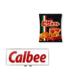 HOKUSHIN TRADING Golf Ball Marker - Calbee Clip Marker Pizza Potato - with Base - MK0537
