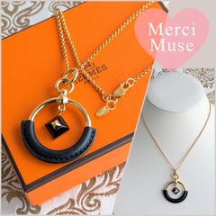 ❤未使用品❤スカーフリング トリオ シルバー金具 エルメス ネックレス