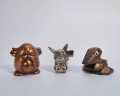 レアピカチュウ　ポケモン　メタルコレクション　ポリゴン　ラッキー　 ピカチュウ