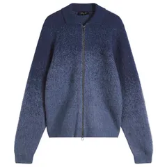 ダイム メンズ アウター ニット・セーター Dime Mohair Double Zip Knit Midnight Blue ブルーのサムネイル