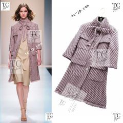 シャネル カーディガン CHANEL プラム パープル ライオンボタン