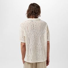リプレゼント メンズ トップス シャツ Represent Mens Rep Allover Crochet Shirt Off White オフホワイト