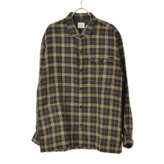 Papas パパス リネン ボタンダウン チェックシャツ M - メルカリ