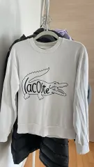 LACOSTE BIG ロゴ スウェット 白 レディース