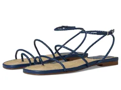 シュッツ レディース シューズ サンダル Schutz Kaya Straw Flat Infinite Blue ブルー