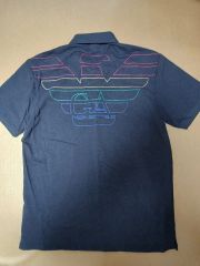 EMPORIO ARMANI VネックTシャツ半袖 ビジュー ブラック/PW92 - メルカリ