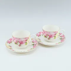 【Givenchy】ジバンシー フラワー モチーフ カップ＆ソーサー×2 ポーセリン _ 食器のサムネイル