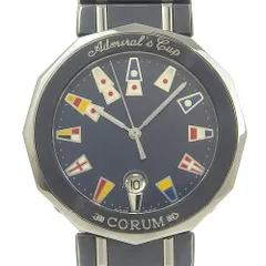 【CORUM】コルム アドミラルズカップ 99.710.30 V050 ガンブルー クオーツ アナログ表示 レディース ネイビー文字盤 腕時計のサムネイル