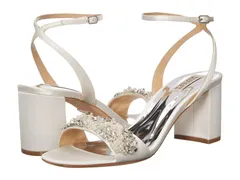 バッジェリーミシュカ レディース シューズ ヒール Badgley Mischka Clara Soft White ホワイト
