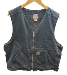 Carhartt (カーハート) ダックベスト 裏地ボア メキシコ製 古着