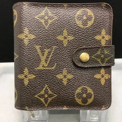 LOUIS VUITTON　ルイヴィトン　二つ折り財布　コンパクトジップ　モノグラム　1684