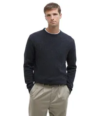 バブアー メンズ アウター ニット・セーター Barbour Essential Patch Crew Charcoal チャコールのサムネイル