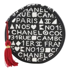 【CHANEL】シャネル メイクポーチ ノベルティ 31rue cambon コットン 黒 レディース ポーチ
