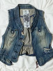 新品 d.i.a. jeans spec デニムベスト - メルカリ