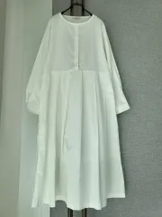 SATURDAY シャーリング ロング丈ワンピース