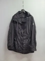 XS)DKNY レディース フード ウィンドブレーカー ブラックのサムネイル