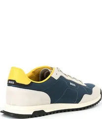 ヒューゴボス メンズ シューズ ドレスシューズ スニーカー スエード Hugo Boss Mens Zayn Suede Low Profile Sneakers BlueBeige ブルーのサムネイル