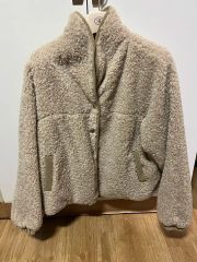 リバーシブル ムートンコート ベージュ ZARA - メルカリ