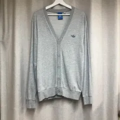 アディダス トレフォイル ロゴ カーディガン グレー Mのサムネイル