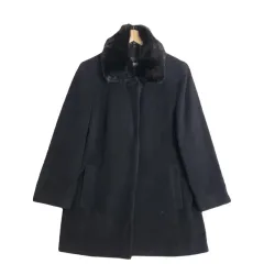 COJANA ブラックコート L ウール100%のサムネイル