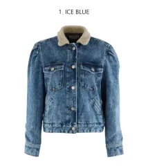 正規品) Isabel Marant Étoile VESTE NOLINEA デニムパフジャケット アイスブルーのサムネイル