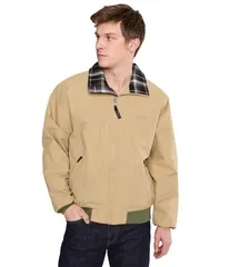 エルエルビーン メンズ アウター コート ジャケット LLBean WarmUp Jacket Flannelined Regular Field Khaki カーキ