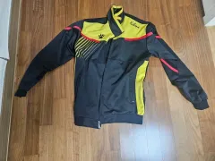 ヴィンテージ KELME(ケルメ) ブラック/イェロー トラック ジャケット
