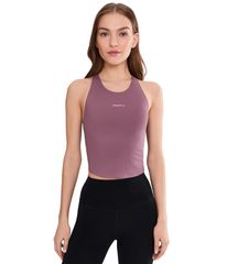 크래프트 레이디스 탑스 셔츠 크롭드 Craft Hypervent Cropped Pocket Singlet Flint