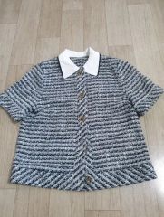 YOSHIKI HISHINUMA ギンガムチェックブラウス ポコポコ生地フリル 