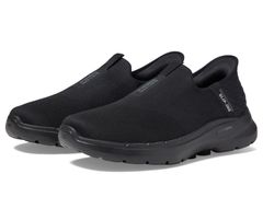 스케쳐즈 맨즈 슈즈 스니커 SKECHERS Performance Go Walk 6 Easy On Hands Free SlipIns Black 블랙