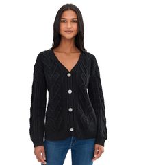 스플렌디트 레이디스 아우터 니트 스웨터 가디건 Splendid Harlow Hearts Cardigan Black 블랙