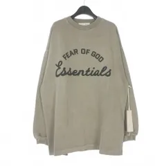 エフオージー エッセンシャルズ FOG ESSENTIALS TRAINING 90'S Long Sleeve Tee ロゴプリント スウェットTシャツ カットソー 長袖 XS ベージュ