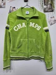 チャンピオン チャンピオンズ グリーン ツアーベルベット ジップアップ ジャケット