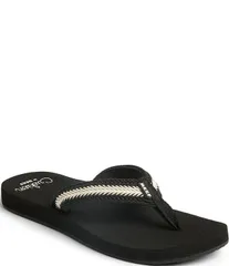 リーフ レディース シューズ サンダル Reef Womens Baja Maria Flip Flops BlackVintage ブラックのサムネイル