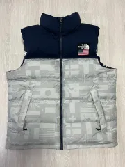 THE NORTH FACE ザノースフェイス 万国旗 ダウンベスト 105