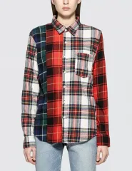 STUSSY チェック パータンミックス フランネルシャツのサムネイル