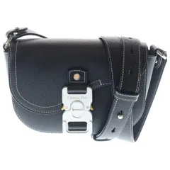 Christian Dior (クリスチャンディオール) サドル メッセンジャー ショルダーバッグ ミニバッグ ブラック レザー シルバー金具のサムネイル