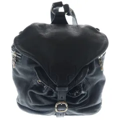 CHROME HEARTS (クロムハーツ) FLERKNEE MINI BACKPACK フレアニー ダガージップ レザー ミニ バックパック リュックサック ブラックのサムネイル
