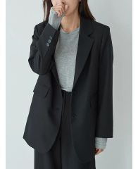 chuclla クロップドルーズテーラードジャケット ブラック 新品 S/M