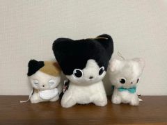 ちみ様】 アライグマさん たぬきさん 白猫さん 黒猫さん 着ぐるみ ぬい