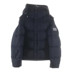 BURBERRY (バーバリー) ラバーロゴ フーデッド ジップアップ ダウンジャケット ネイビー 53B3092のサムネイル