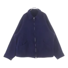COMOLI (コモリ) 25AW 縮絨ウール ジップショートジャケット C03-01022 ネイビーのサムネイル