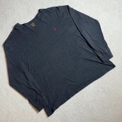 ポロラルフローレン ロンT ポニー刺繍 炭黒 モード お兄系 グランジ 