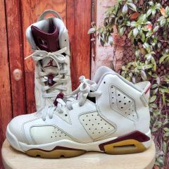 Air Jordan 6 ホワイト/バーガンディ訳あり - メルカリ