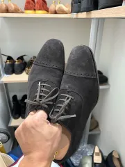 TOM FORD トムフォード スウェード メンズ 靴 ブラウンのサムネイル