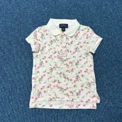 ポロラルフローレン キッズ フラワー ピケ 半袖Tシャツ 4