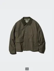 24FW ユニクロ ユーティリティ ショートブルゾン オリーブ S