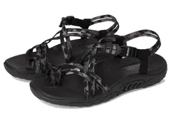 スケッチャーズ レディース シューズ サンダル SKECHERS Reggae Positive Space Black ブラック
