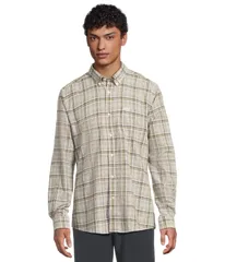 バブアー メンズ トップス シャツ Barbour Nelson Tailored Shirt Bleached Olive オリーブのサムネイル