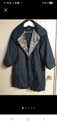 タイム TIME 黒色 ファー 裏地 コート